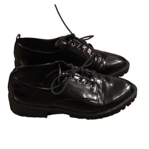 Shoe Dazzle Black 90s Y2K Bikercore Grunge Casual Shoes Size 11